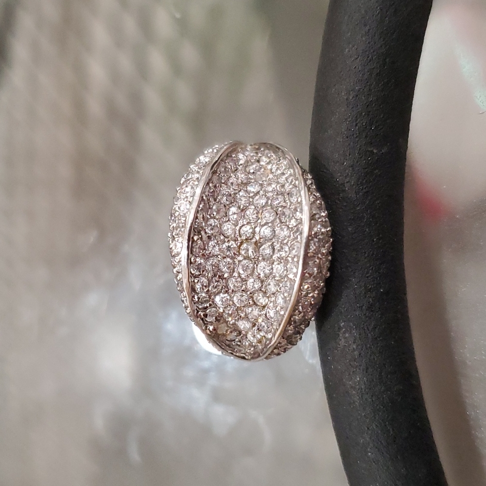 Sterling silver 925 pave ring